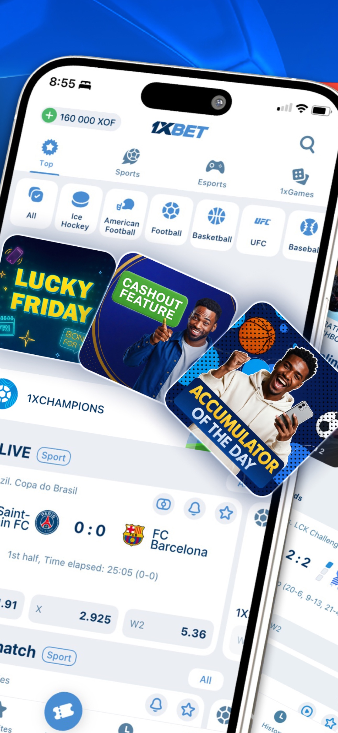 Screenshot 2 of 1xBet BF ― Sports Betting