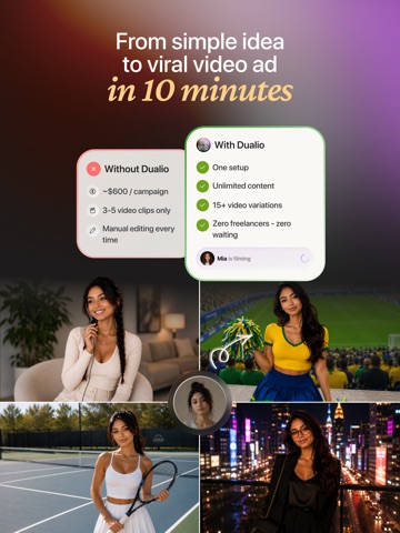 Dualio - AI Video Creator iPad screenshot