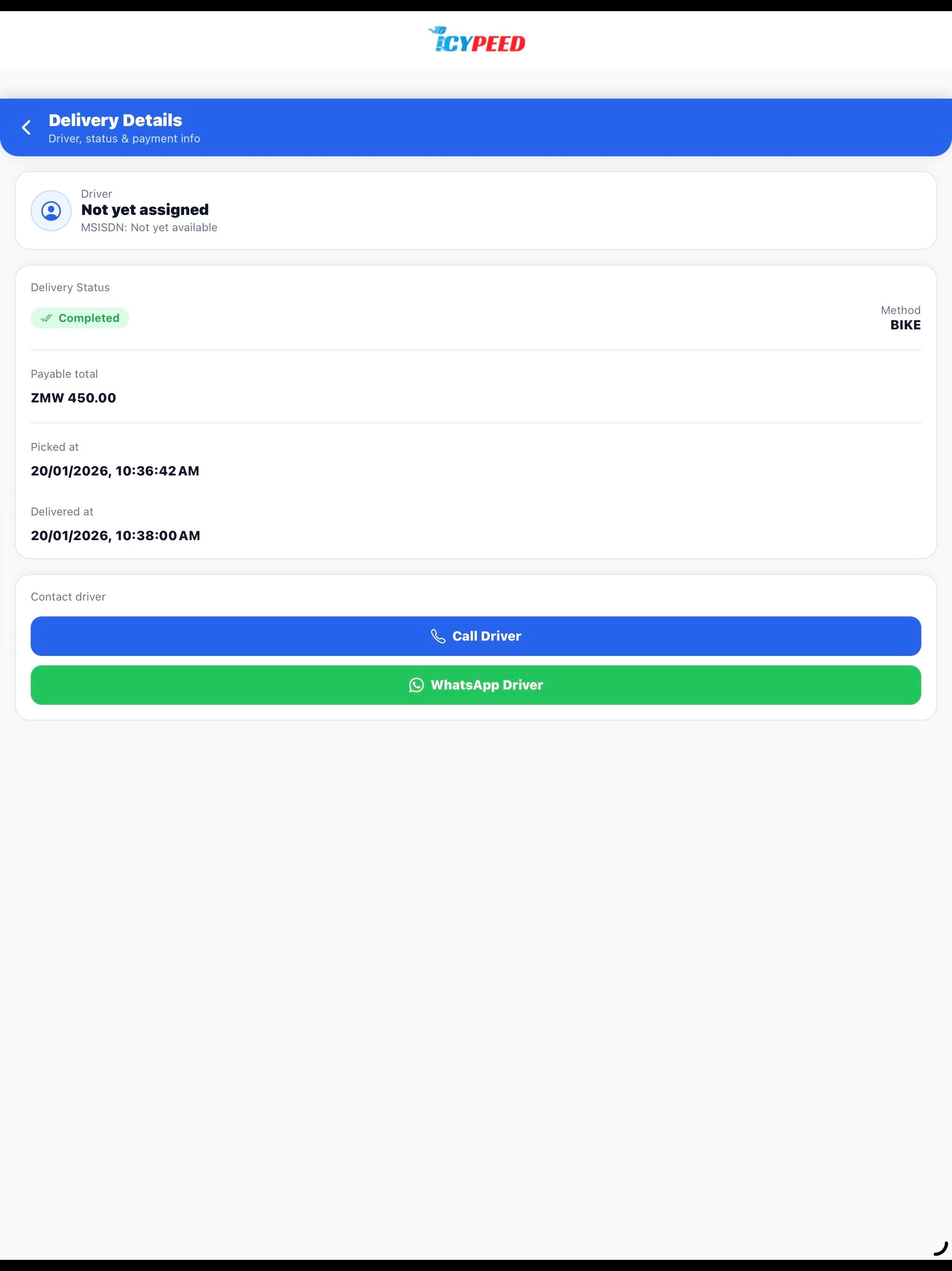 ICYPEED Logistics screenshot 12
