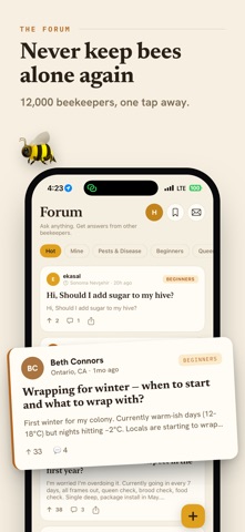 Beekeeping Community, Forums iPhone screenshot