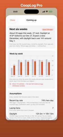 CoopLog: Chicken Egg Tracker Screenshot 5 of 5