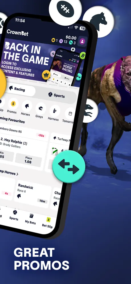 CrownBet iOS betting app screenshot 2 of 5