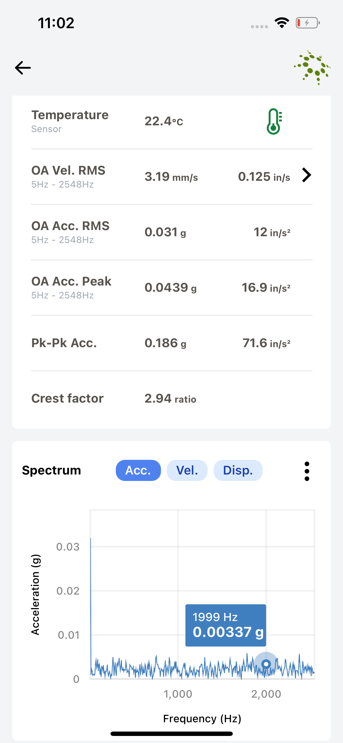 JC Sense Monitor screenshot 3