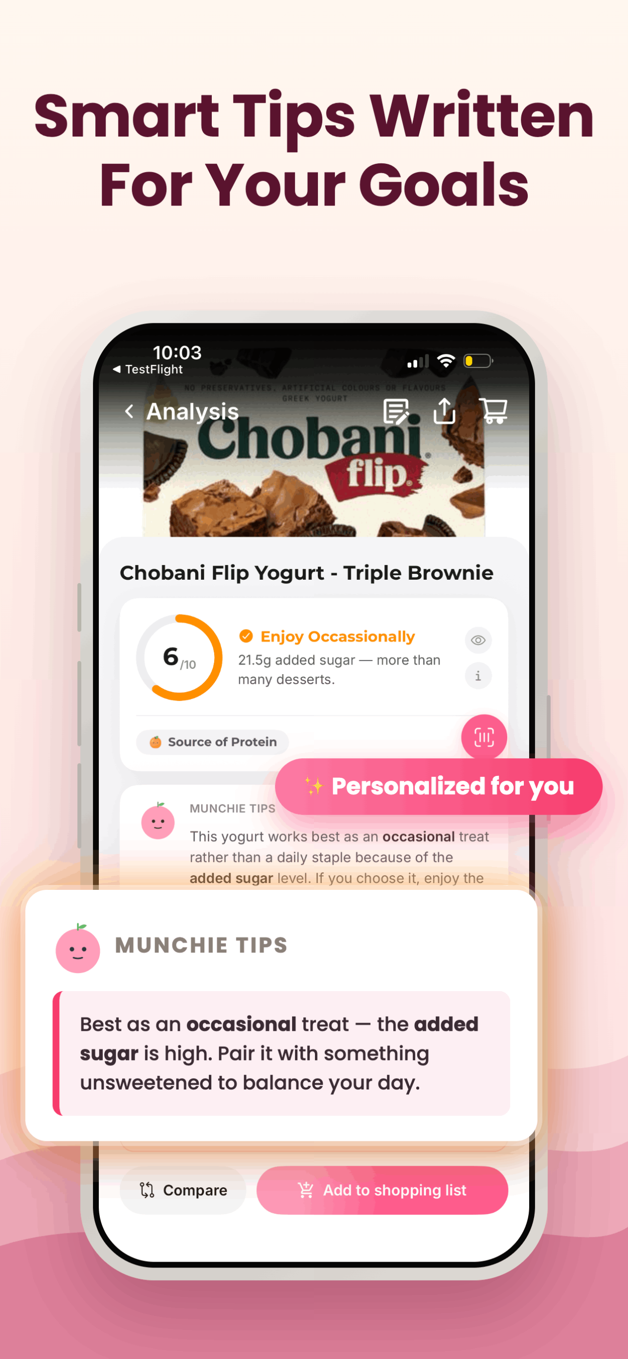 Munched: Nutrition Scanner screenshot 4