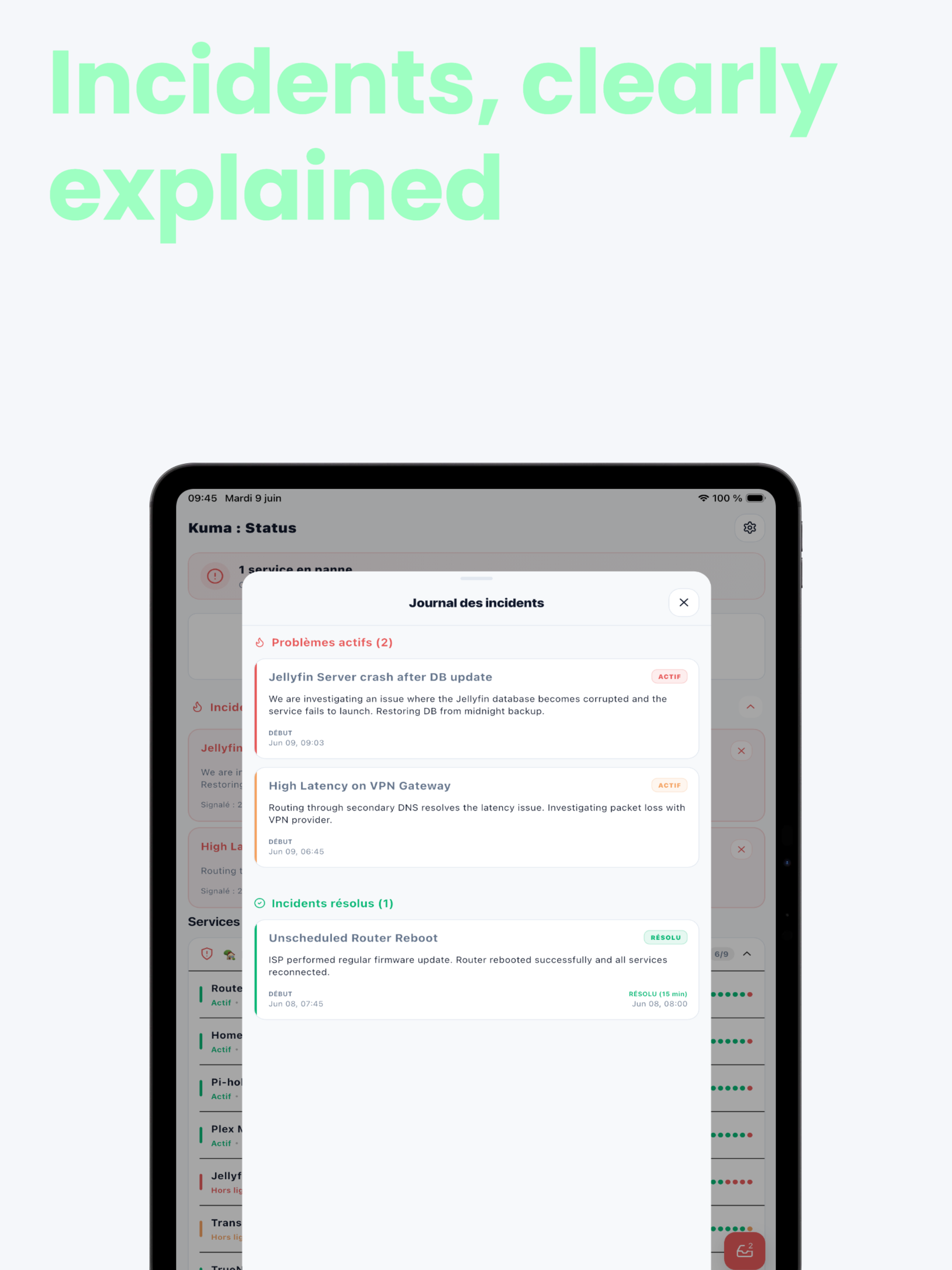 Kuma : Status screenshot 9
