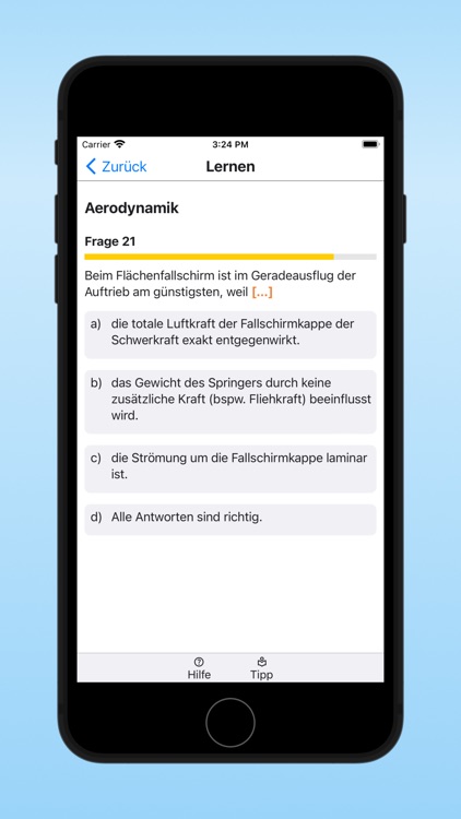 Skydiving Learning Questions