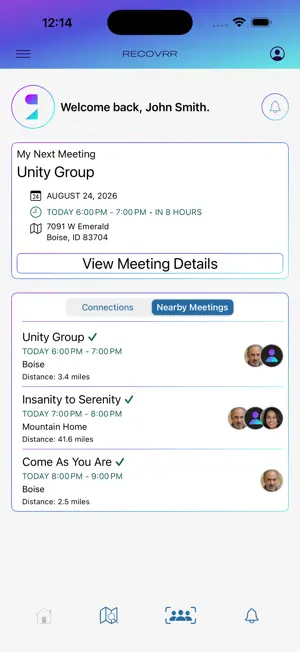 Recovrr.org: NA Meeting Finder screenshot 3
