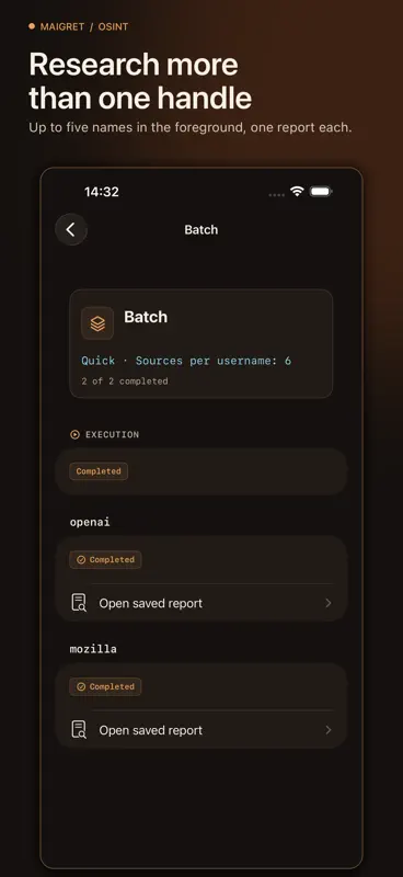 Maigret: OSINT Username Finder screenshot 6 of 6