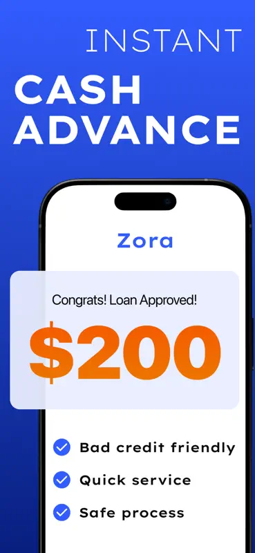 Instant Cash Advance - Zora screenshot 1 of 6