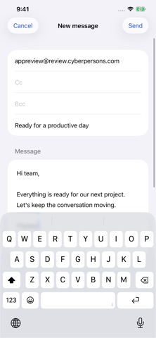 CyberMail screenshot 2