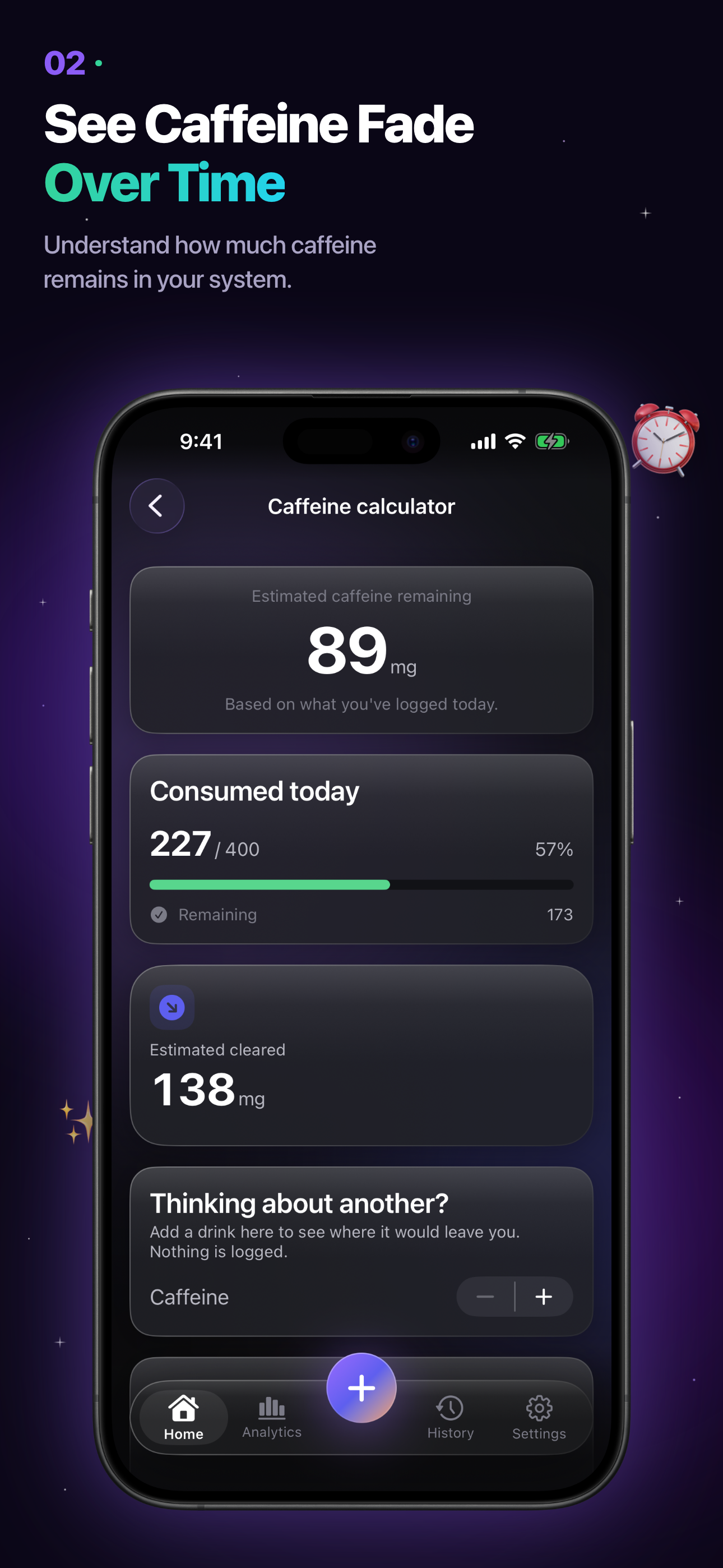 Caffeine Tracker: mCaffee screenshot 2