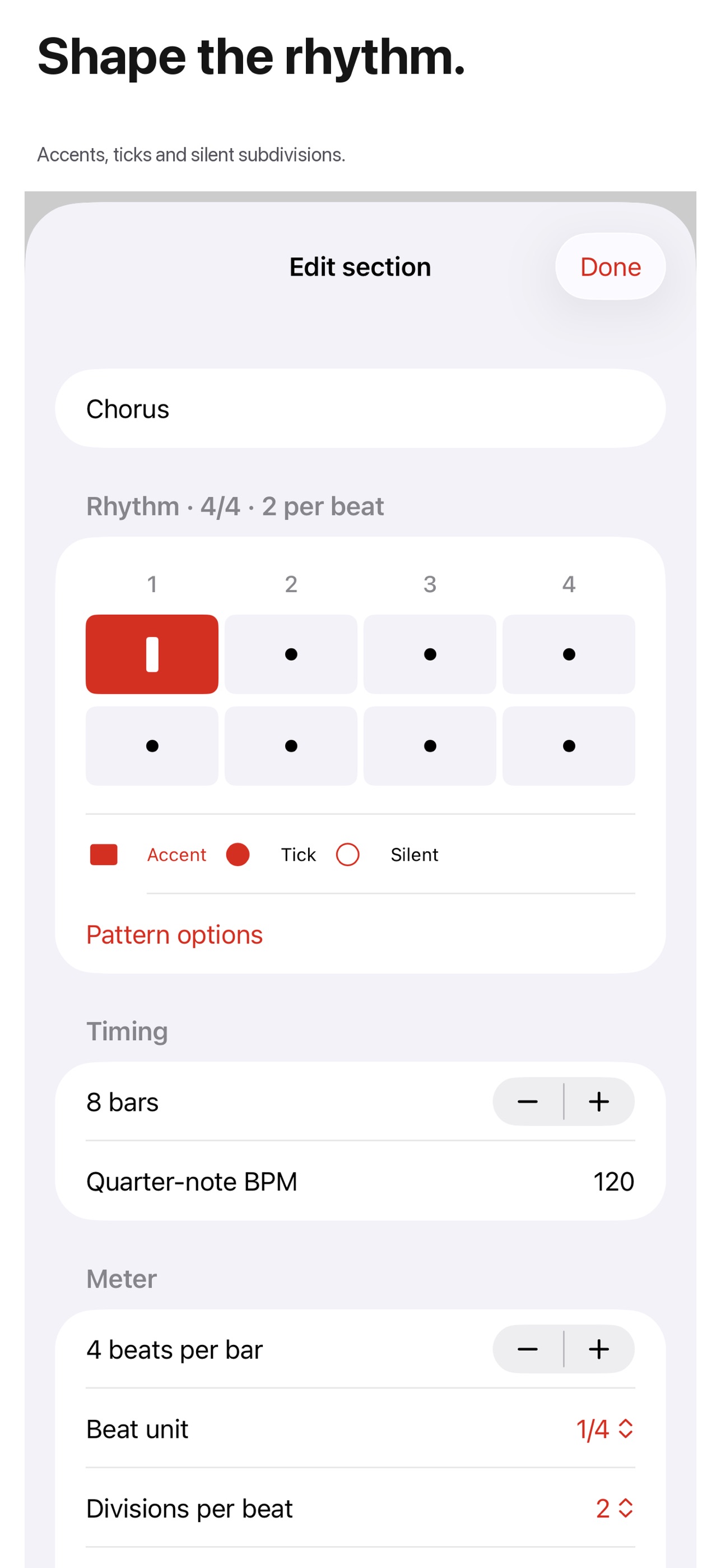 Screenshot 2 of Taktava Click Track Maker