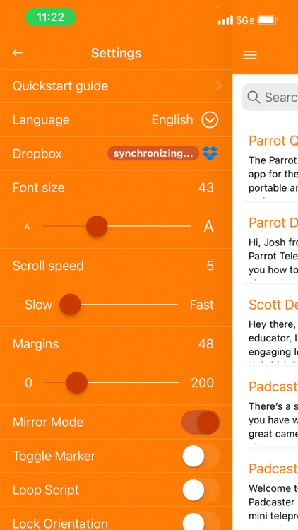 Parrot Teleprompter