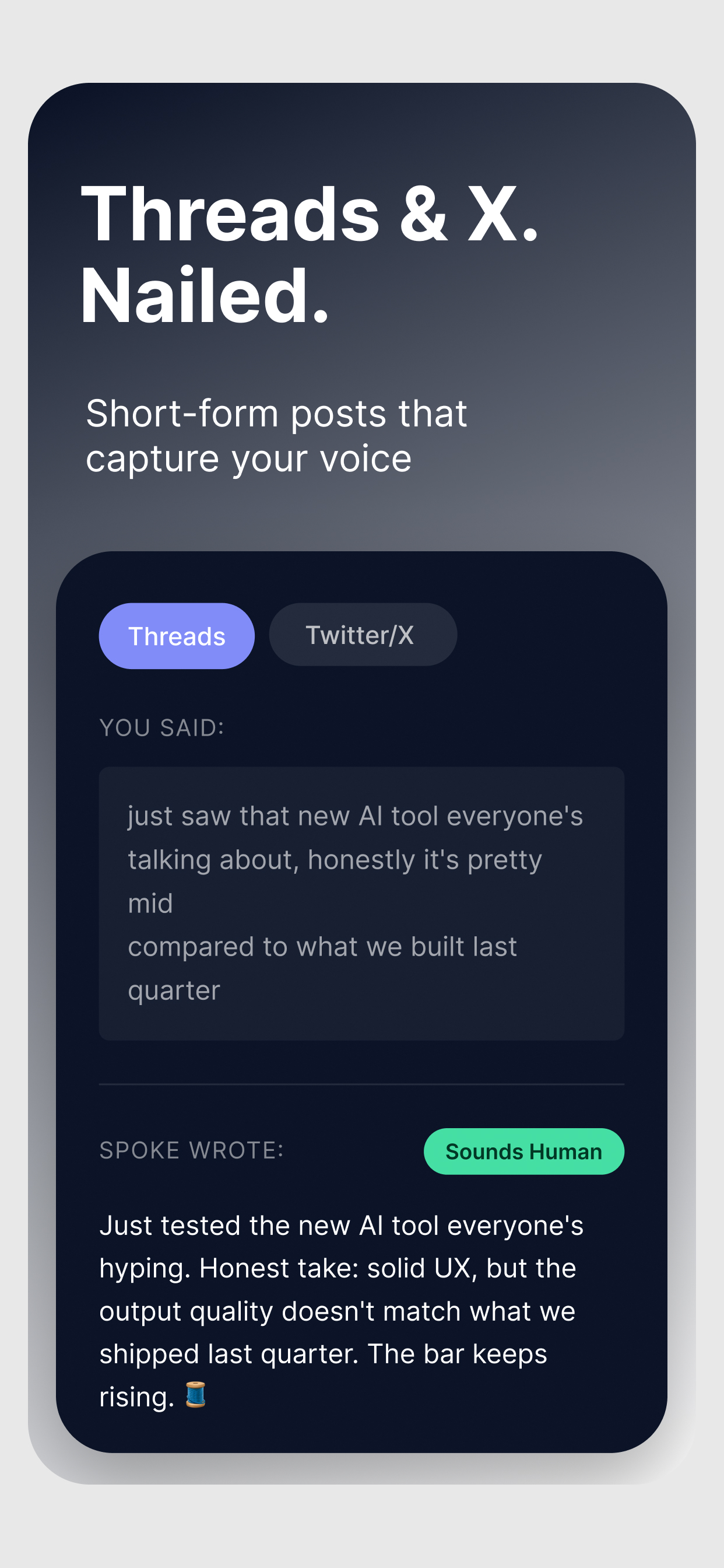 Spoke: AI Voice Writer screenshot 3