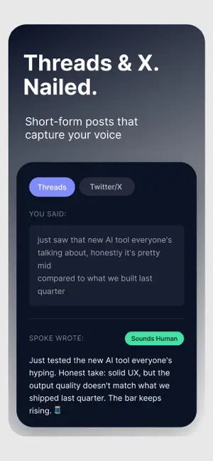 Spoke: AI Voice Writer screenshot 3