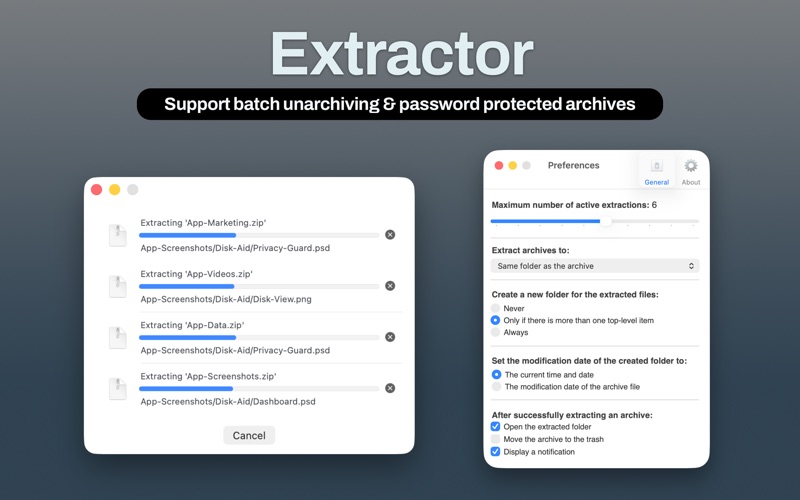 Screenshot #2 pour Extractor - Unarchive Files