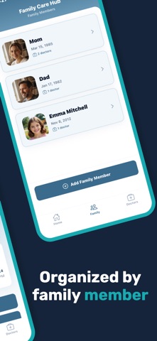 Family Care hub iPhone screenshot