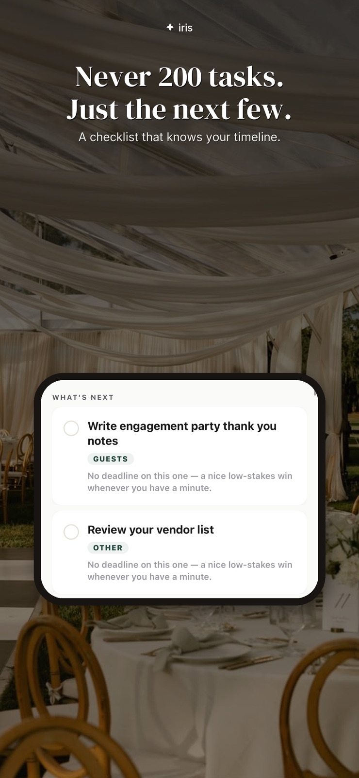 Plan with Iris–Wedding Planner iphone screenshot 3