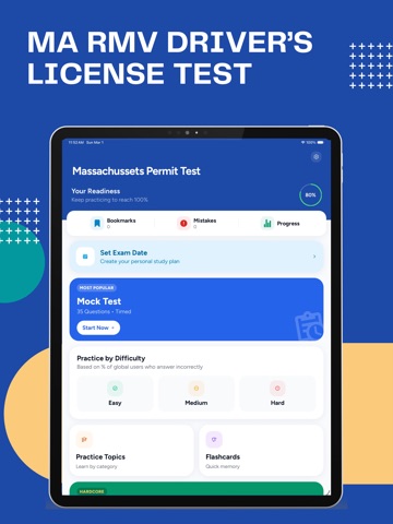 MA RMV Permit Practice Test iPad screenshot