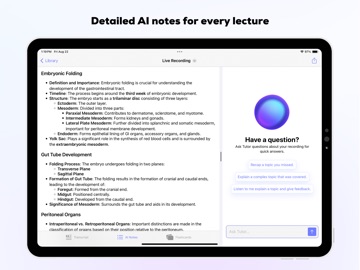 LecturePro AI iPad screenshot