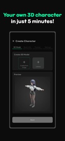 Larc–AI chat with 3D friends screenshot