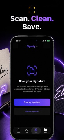 Signature Creator - Signafy iPhone screenshot