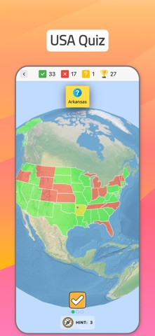 Globe Quiz 3D Screenshot 4 of 5