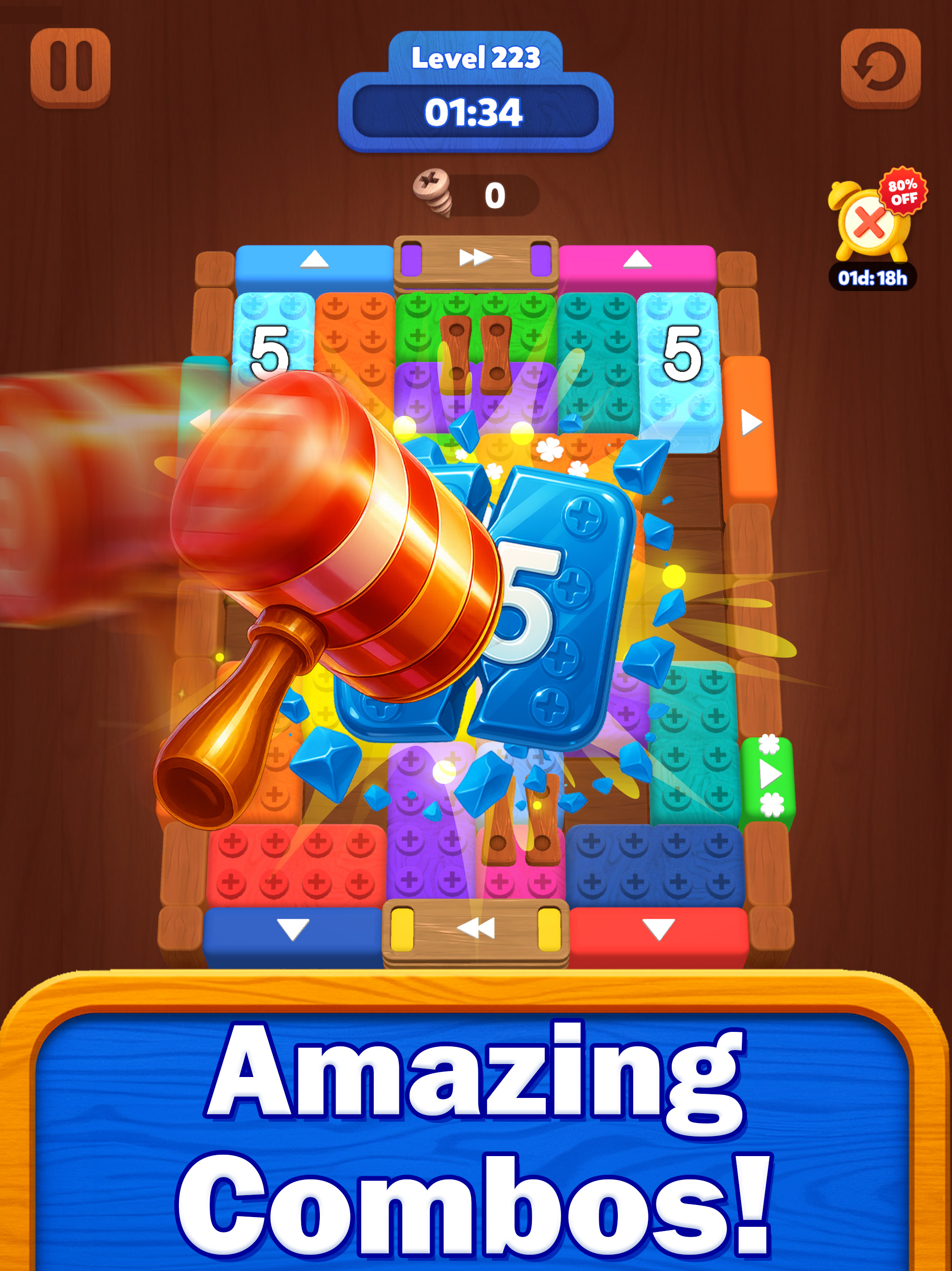 Wood Escape: Block Jam screenshot 9