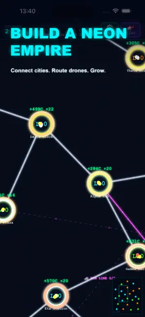 Neon Logistics: City Grid screenshot 2