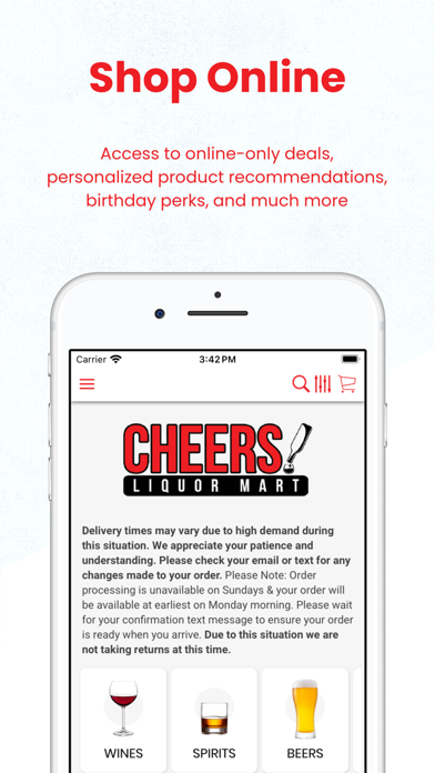 Cheers Liquor Mart CO Screenshot