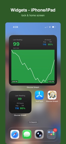 Glucose Smash CGM tracker Screenshot 1 of 6