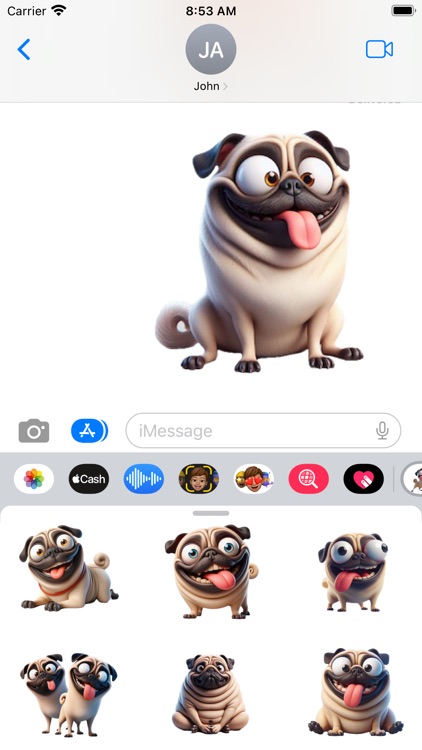 Goofy Pug Stickers screenshot-4