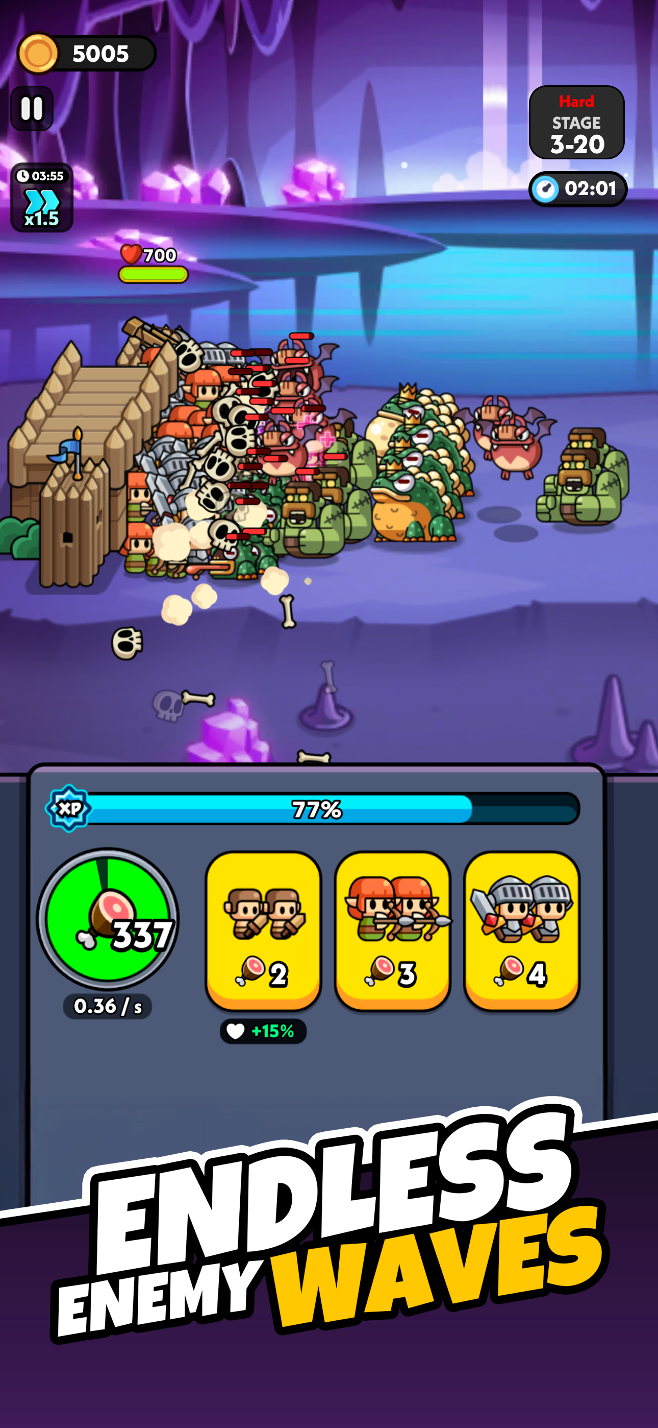 Tiny Warriors Rush - Idle TD