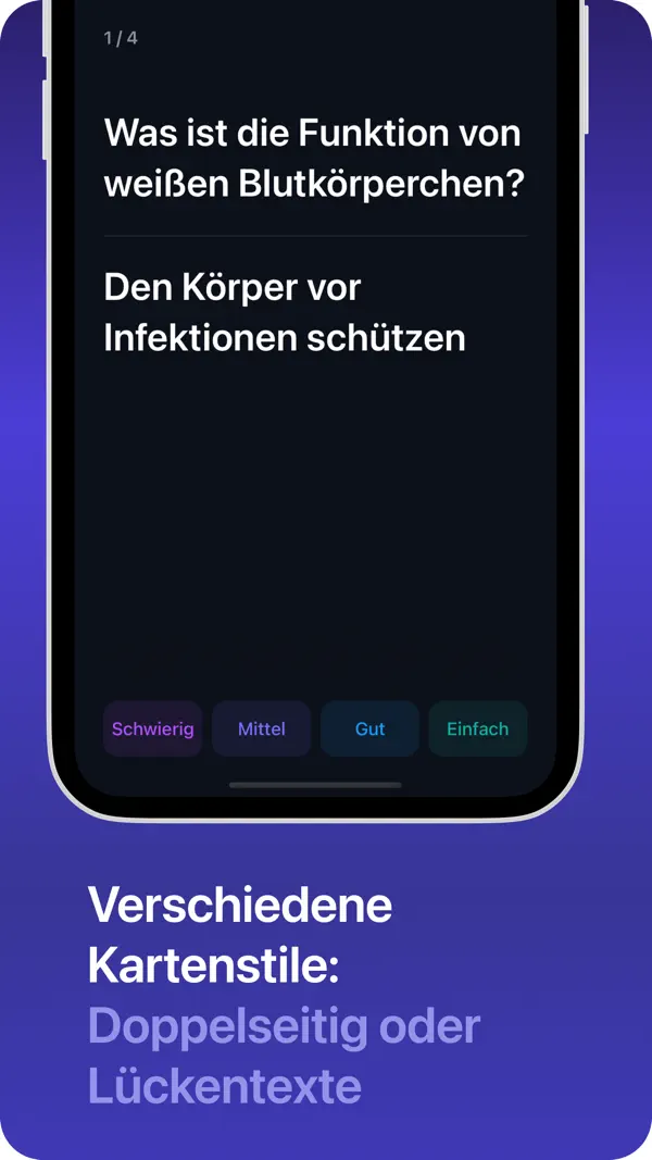 Retain: KI-Karteikarten iPhone App Screenshot 5 – Bildung