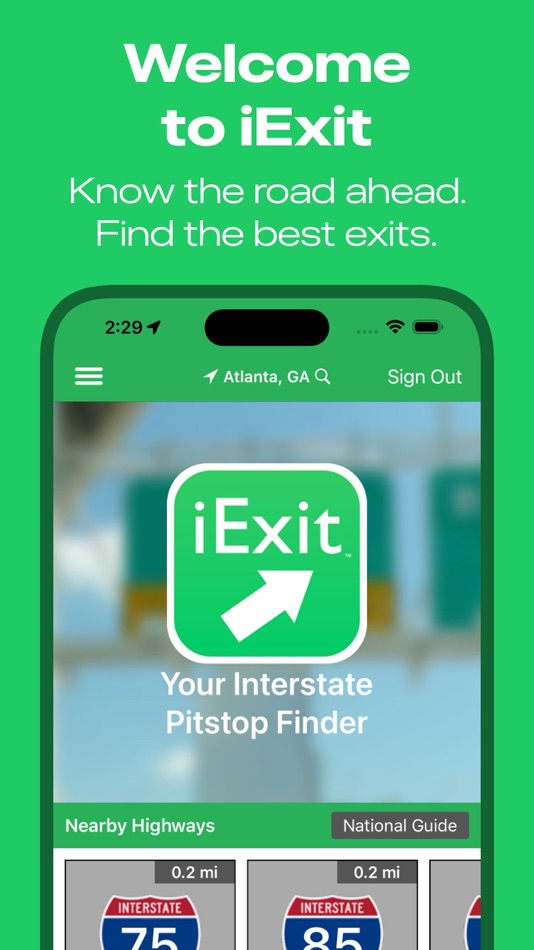 #1. iExit Interstate Exit Guide (iOS) 由: Metrocket, LLC