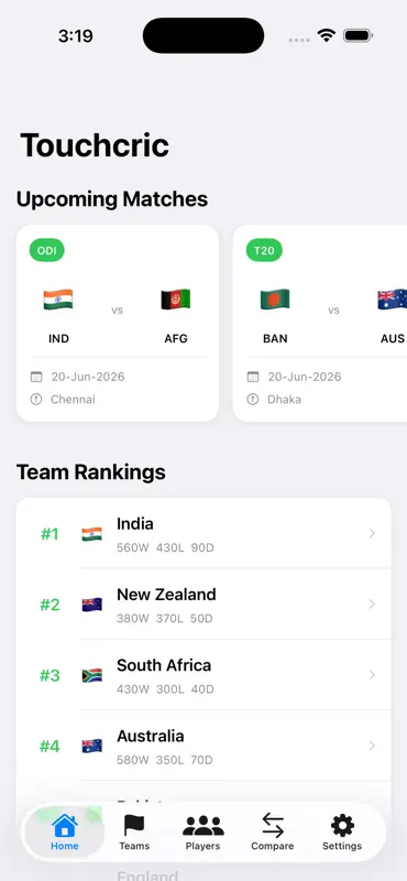 Touchcric Cricket screenshot 4 of 5