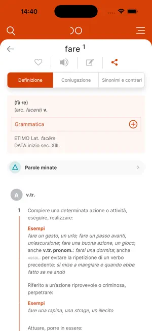 Nuovo Devoto-Oli screenshot 4