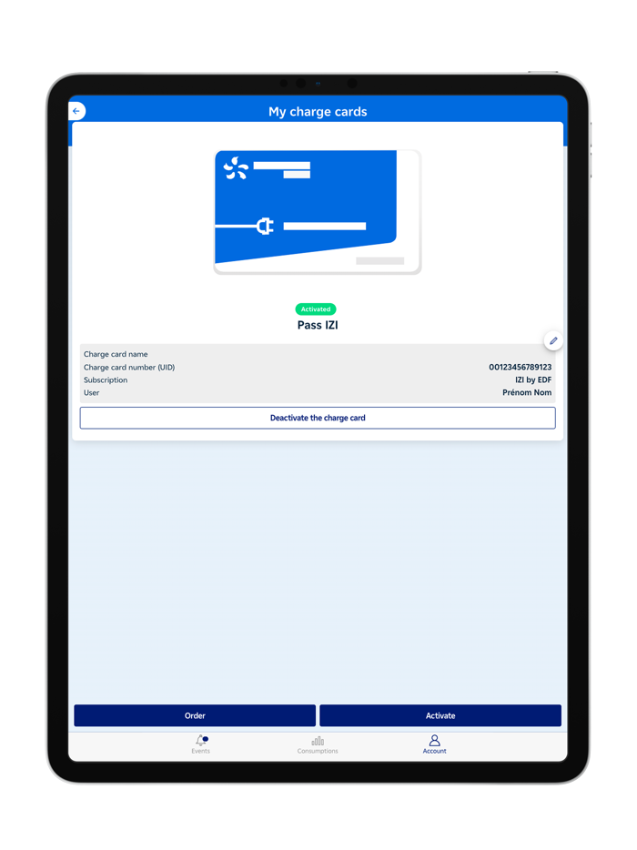 IZI by EDF charge service