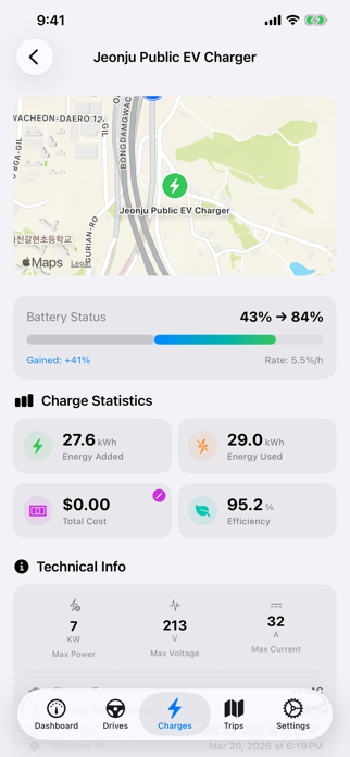 MateDrive: TeslaMate Client Screenshot 8 of 10