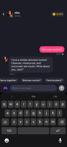 Love Crush: AI Girlfriend Chat iPhone screenshot