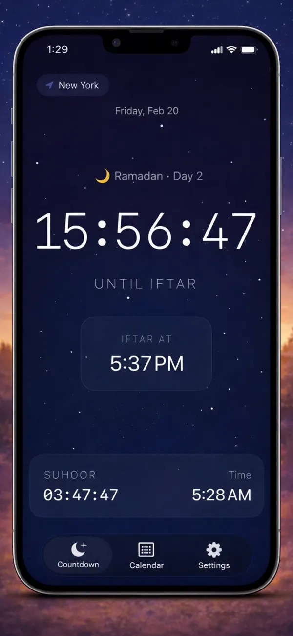 Screenshot #2 pour When is Iftar & Suhoor?