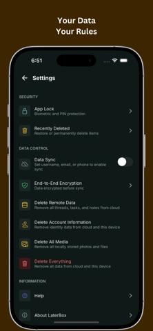 LaterBox - Safe Notes & Tasks Screenshot 8 of 8