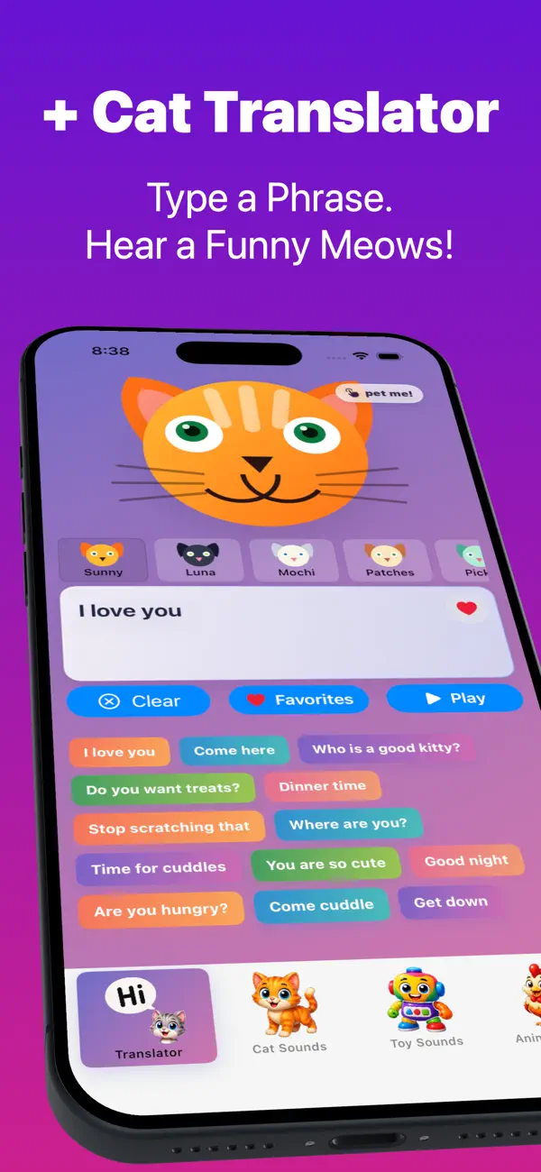 Screenshot #3 pour Sons de Chat & Meow Talk