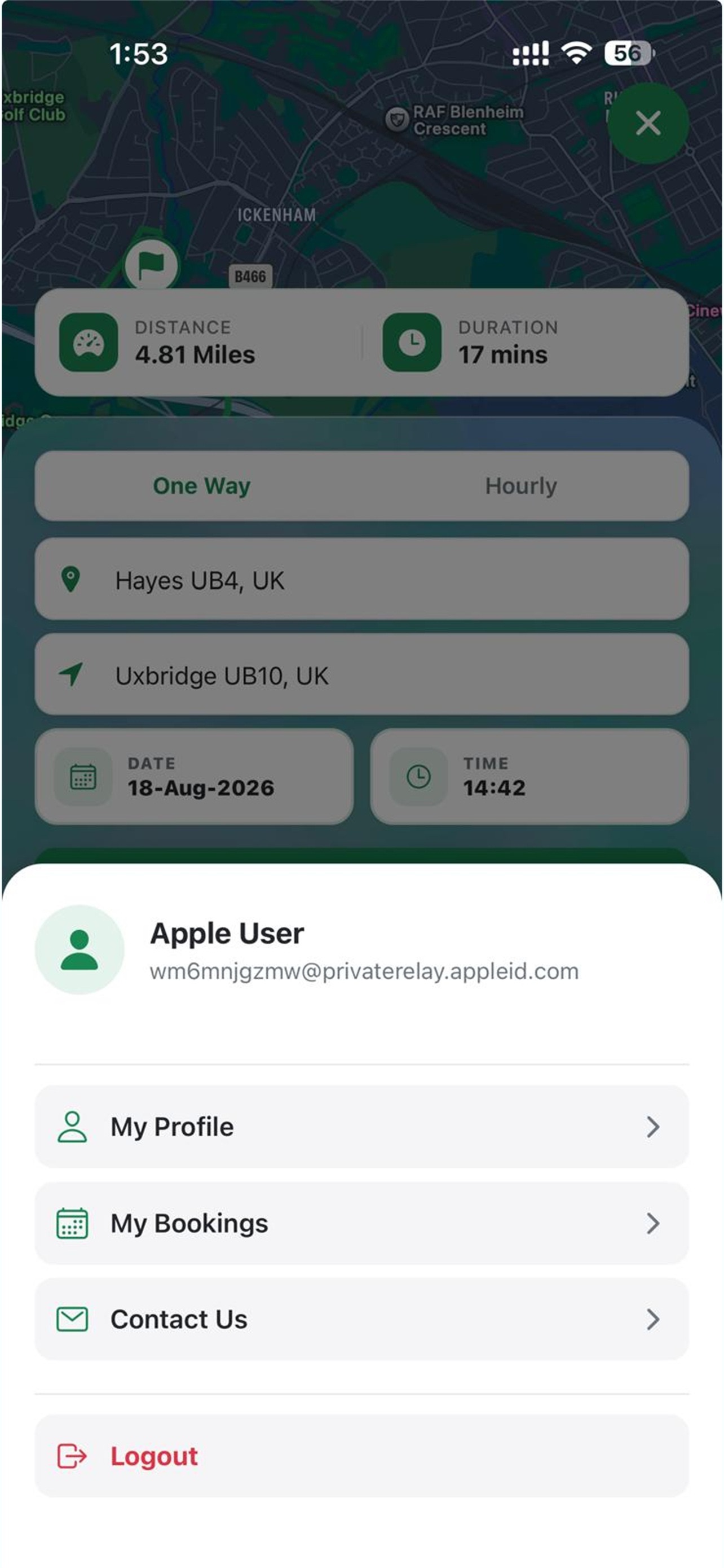 Screenshot 7 of Imperial Ride: Book Your Ride