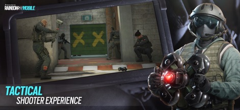 Rainbow Six Mobile - Observe operators deploying breaching tactics and utilizing unique gadgets for strategic advantage in dynamic combat.