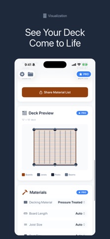 Deck Calculator Pro Screenshot 2 of 4