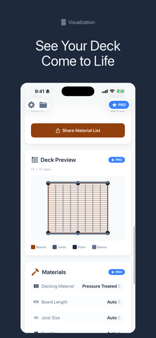 Deck Calculator Pro Screenshot 2 of 4