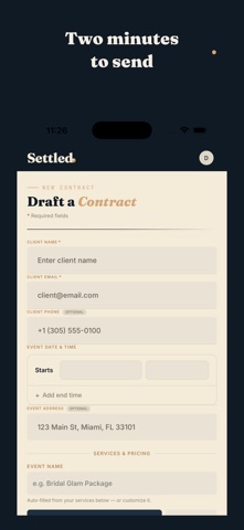 Settled: Contract Signing iPhone screenshot