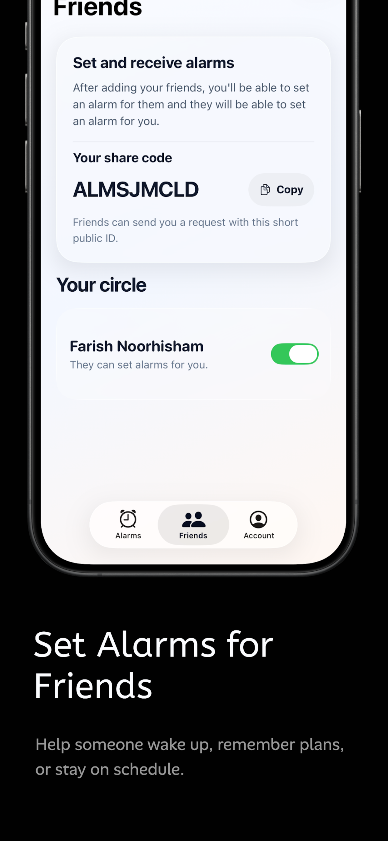 Alarmee: Friends Shared Alarms screenshot 3