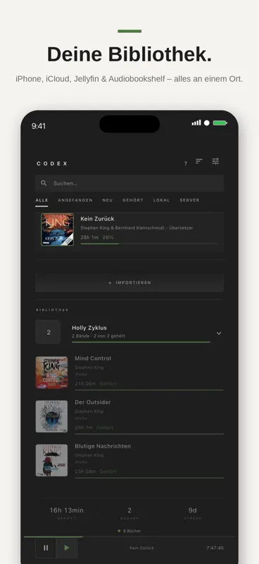 Codex — Audiobook Player screenshot 2 of 7